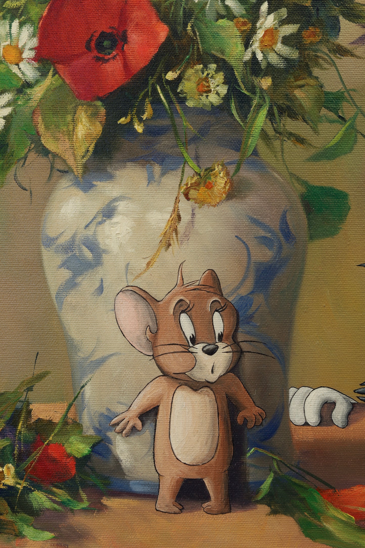 Original Gemälde "Vielen Dank für die Blumen" by Dr. Comax