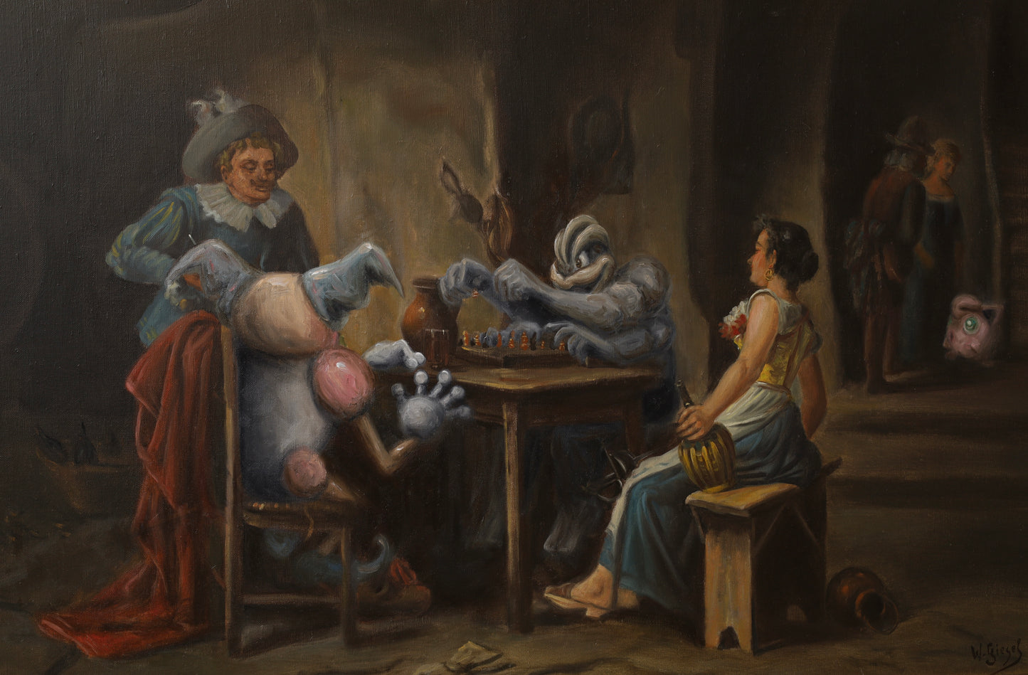 Original Gemälde "Showdown" by Dr. Comax