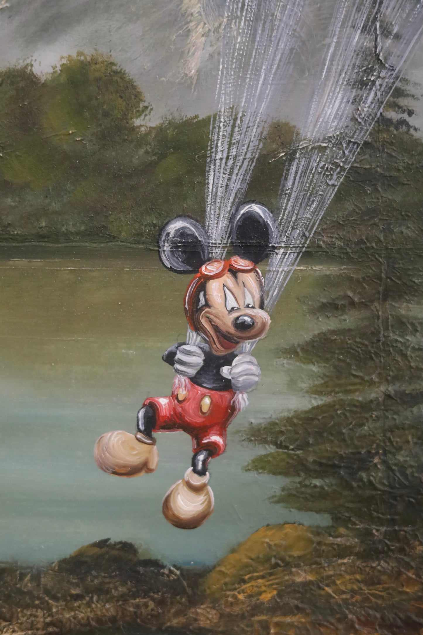 Original Gemälde "Unknown Balloon ride" by Dr. Comax