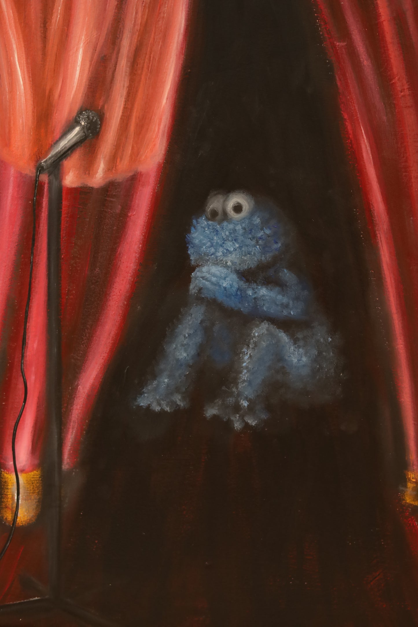 Original Gemälde "Stage fright" by Comax