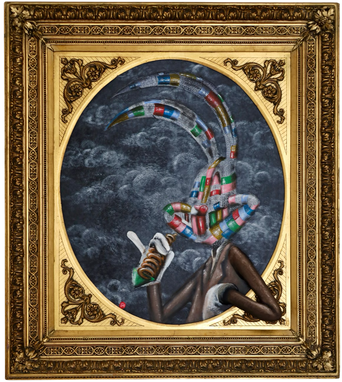 Original Gemälde "Snack in the clouds" by Comax