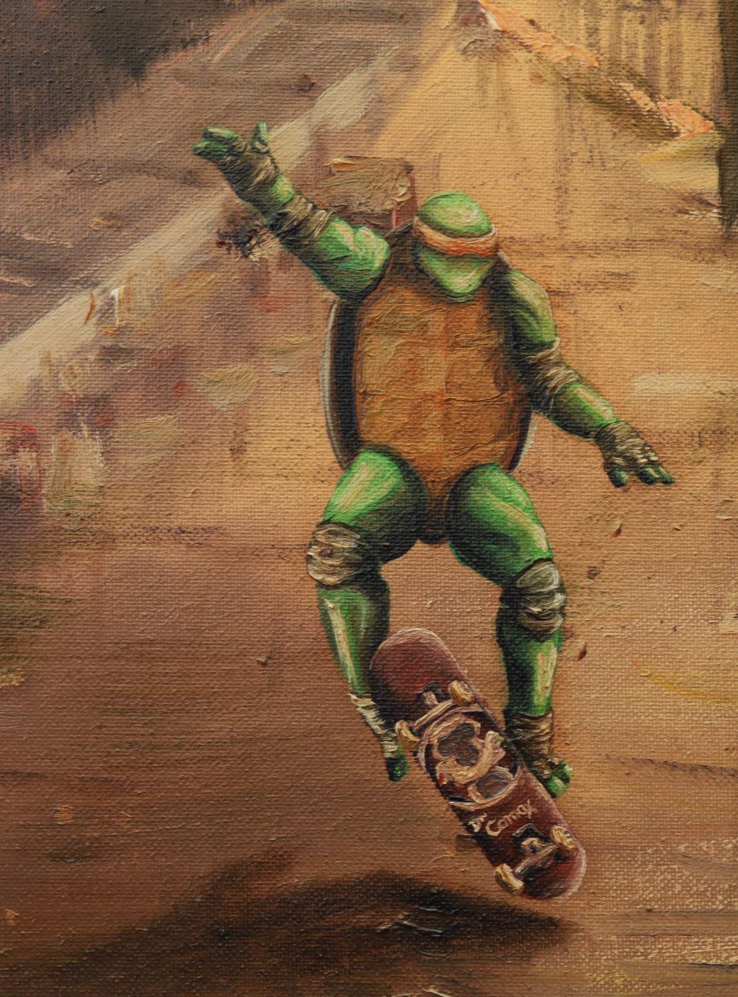 Original painting "Sunset turtles" by Dr. Comax