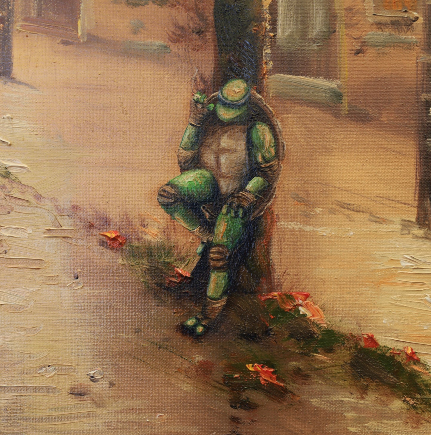 Original painting "Sunset turtles" by Dr. Comax