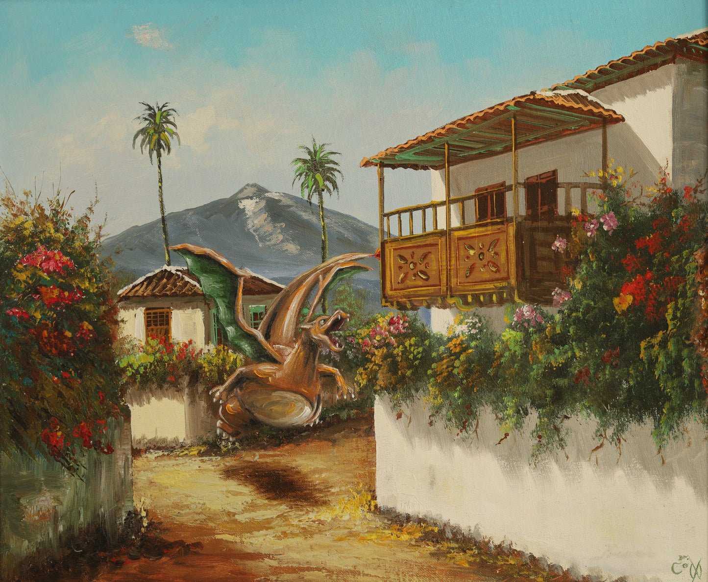 Original Gemälde "Spitting Flowers" by Dr. Comax