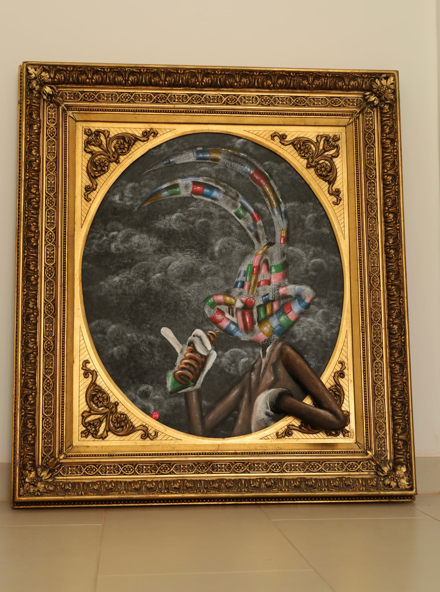 Original Gemälde "Snack in the clouds" by Comax