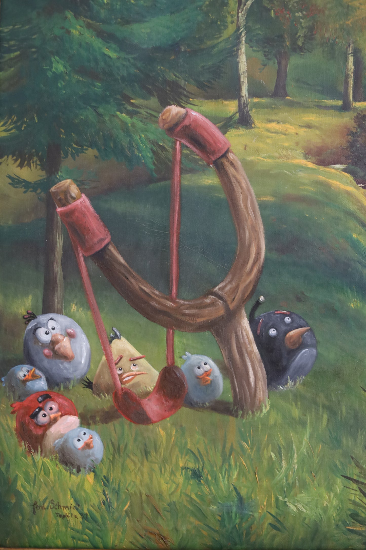 Original Gemälde "Birds flying high" by Dr. Comax