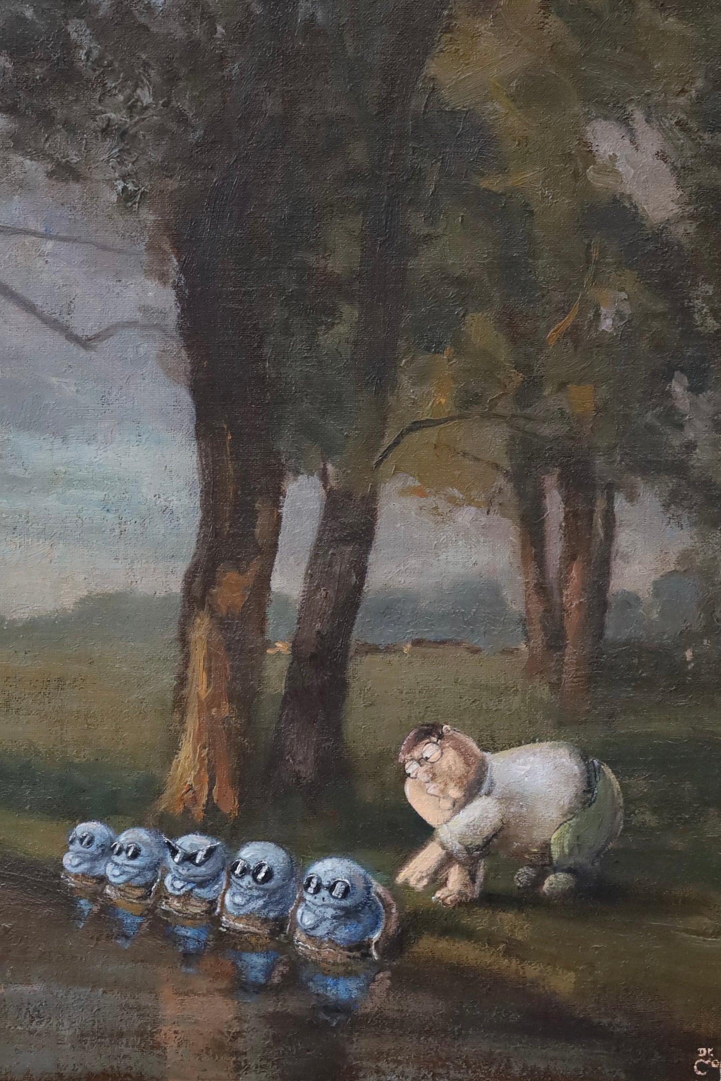 Original Gemälde "Disturbing scene"