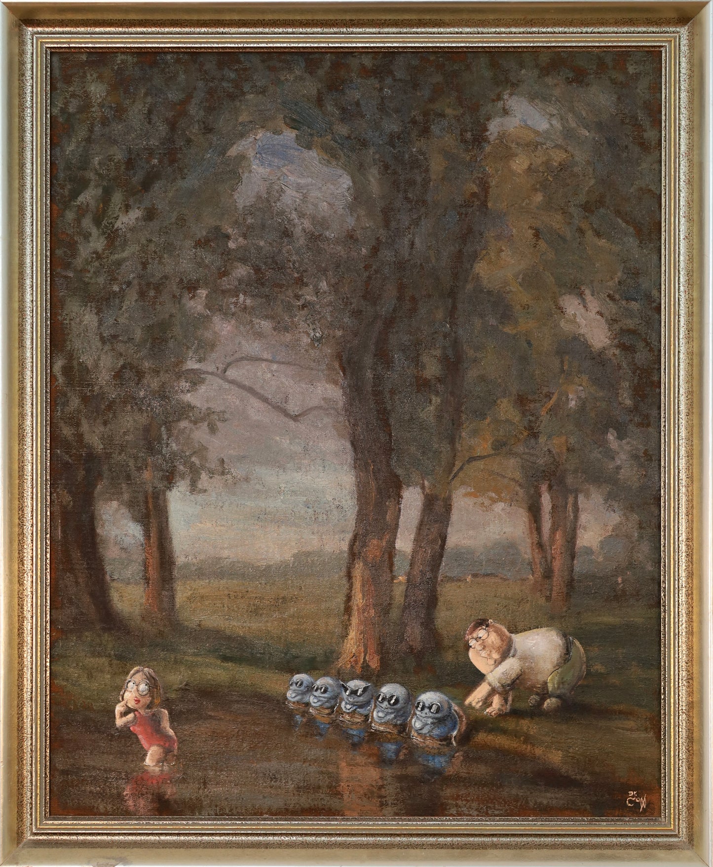 Original Gemälde "Disturbing scene"