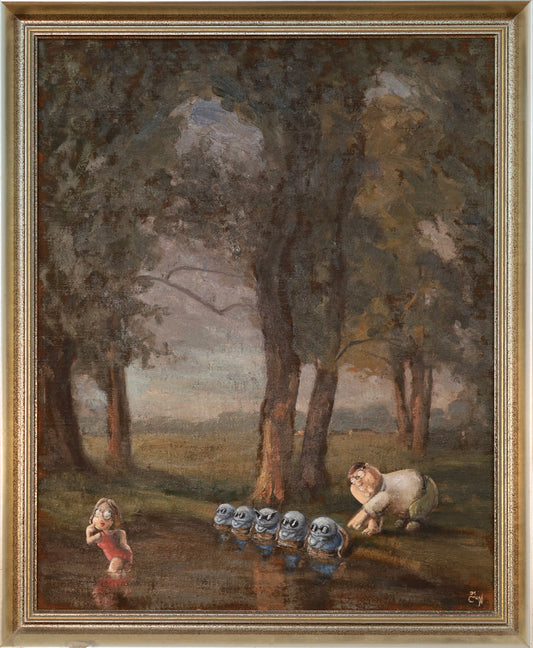 Original Gemälde "Disturbing scene"