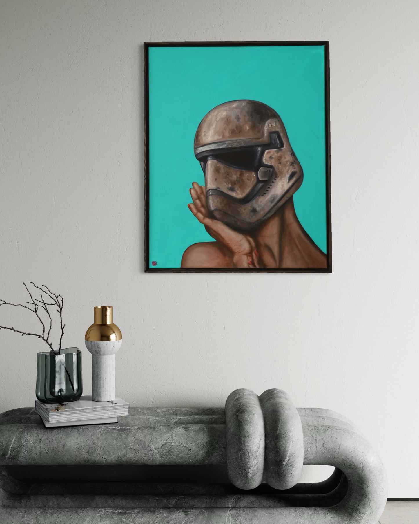 Original Gemälde "Portrait outta space pt.1" by Comax