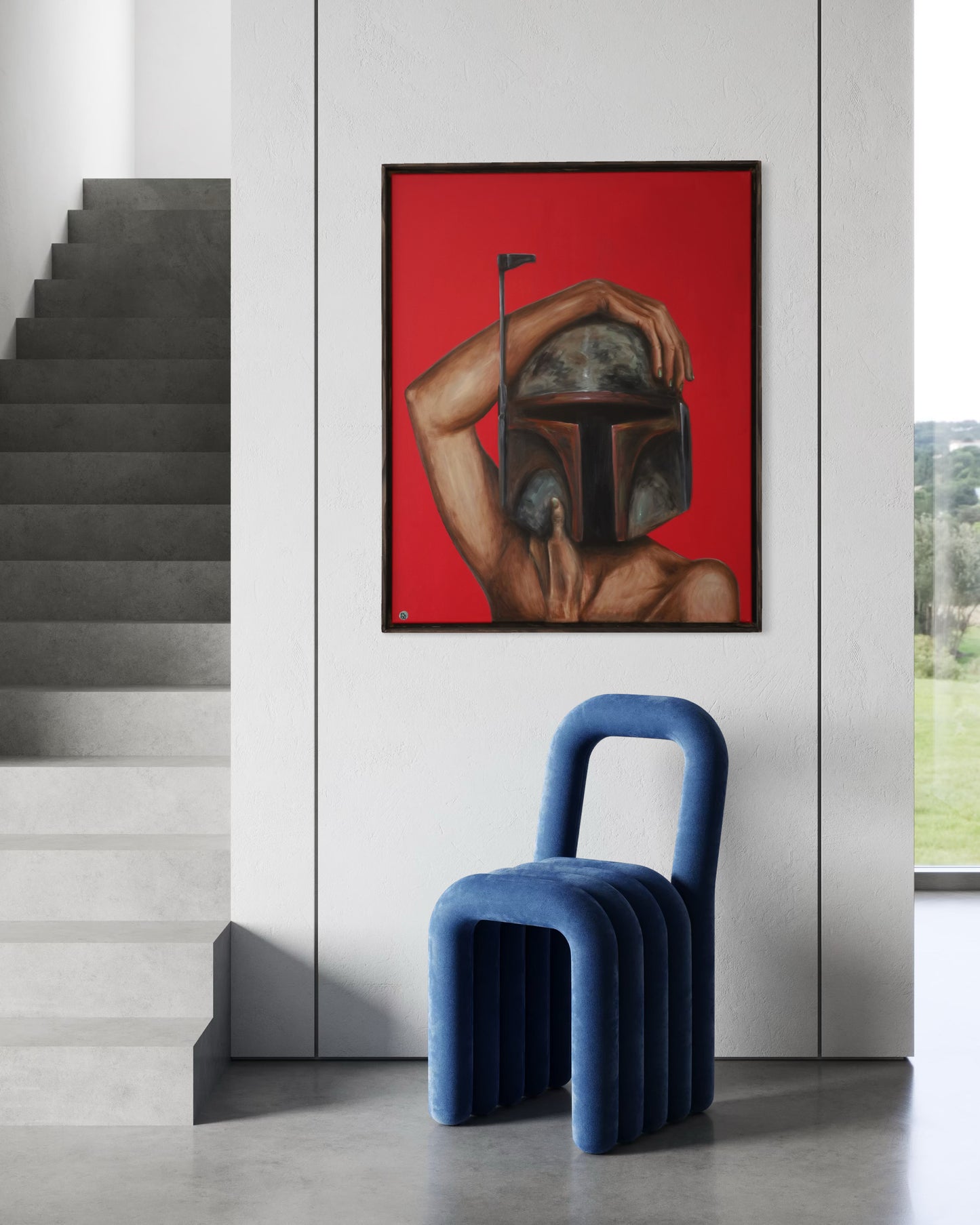 Original Gemälde "Portrait outta space pt.2" by Comax