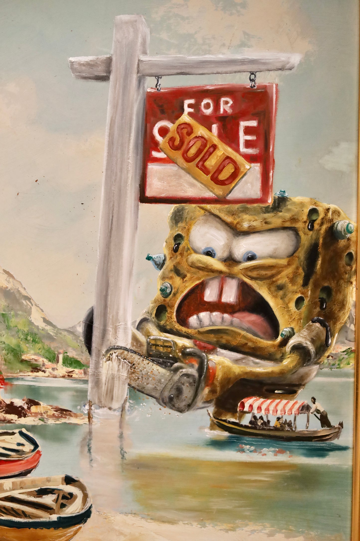 Original Gemälde "The Ocean fights back pt. 2" by Dr. Comax