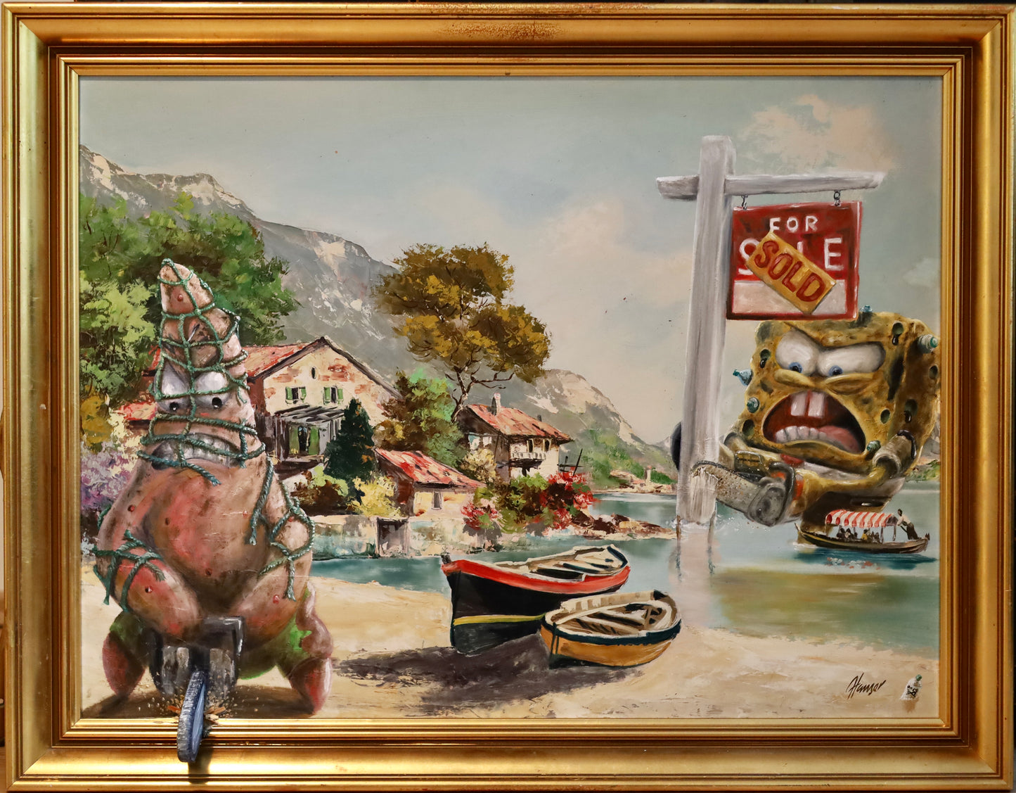 Original Gemälde "The Ocean fights back pt. 2" by Dr. Comax