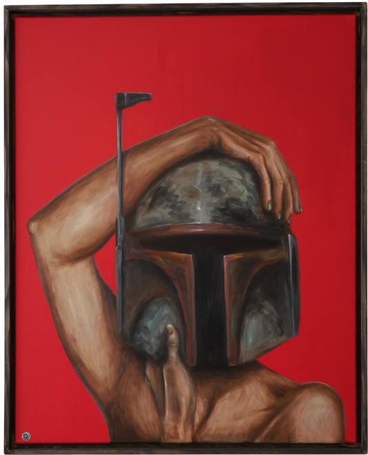 Original Gemälde "Portrait outta space pt.2" by Comax