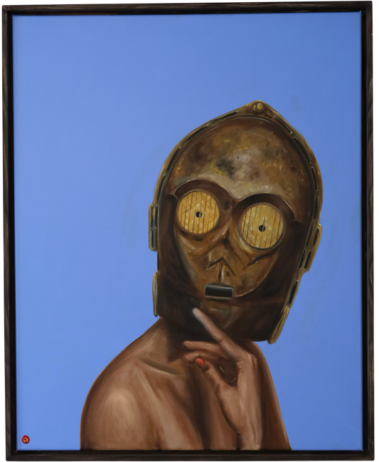 Original Gemälde "Portrait outta space pt.4" by Comax