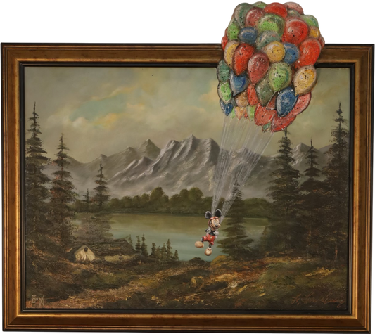 Original Gemälde "Unknown Balloon ride" by Dr. Comax