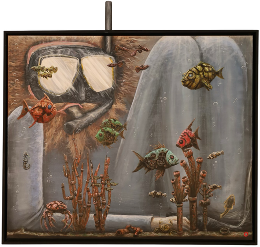 Original Gemälde "Deep Diver" by Comax