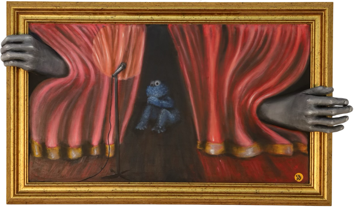 Original Gemälde "Stage fright" by Comax
