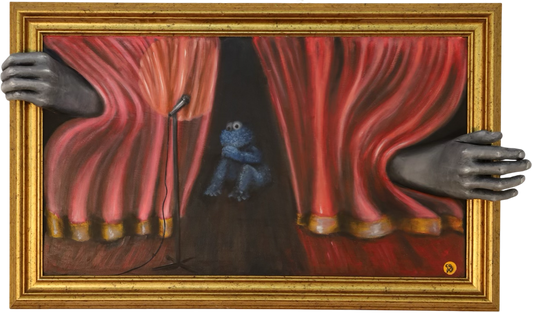 Original Gemälde "Stage fright" by Comax