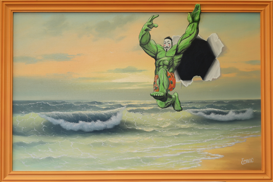 Original painting "The anonymous who?" by Dr. Comax