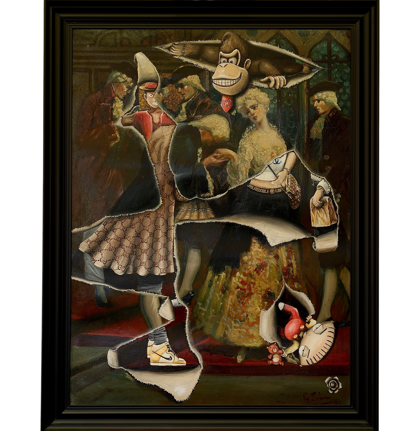 Original Gemälde "The present comes through the past" by Dr. Comax