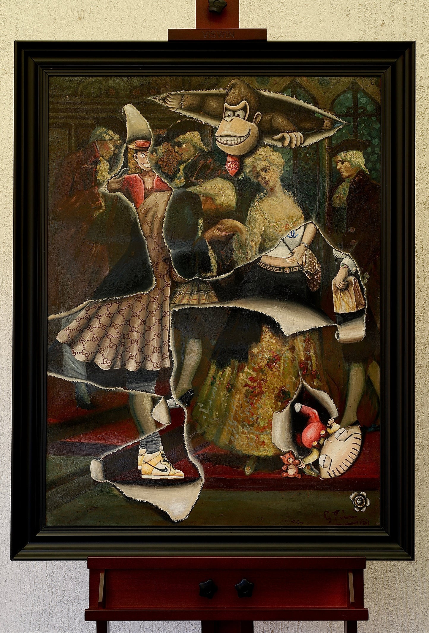 Original Gemälde "The present comes through the past" by Dr. Comax